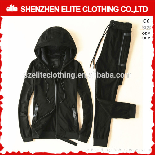 Wholesale Cheap Custom Made Plain Cotton Tracksuits with Pockets